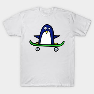 Penguin rides a skateboard T-Shirt